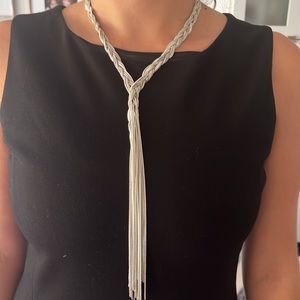 KENNETH COLE Necklace - silver lariat 17” long